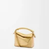 Mini Puzzle Edge Bag in Laminated Lambskin