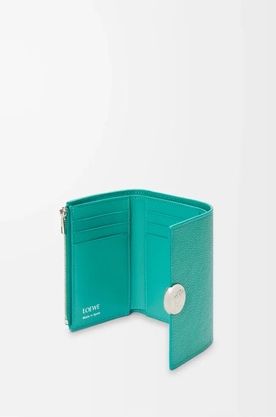 Pebble Small Vertical Wallet in Pebble Grained Calfskin Pebble Small Vertical Wallet in Pebble Grained Calfskin