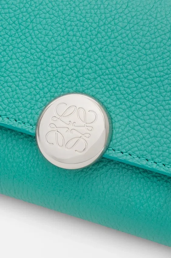 Pebble Small Vertical Wallet in Pebble Grained Calfskin Pebble Small Vertical Wallet in Pebble Grained Calfskin
