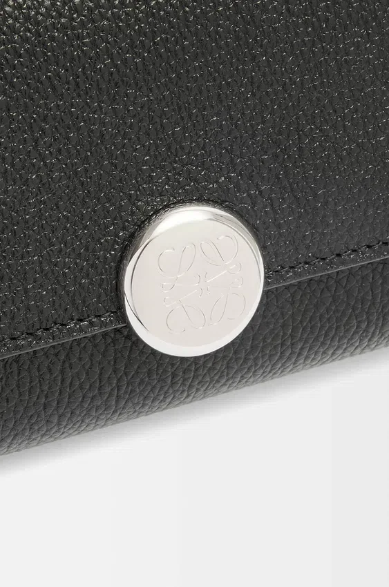 Pebble Small Vertical Wallet in Pebble Grained Calfskin Pebble Small Vertical Wallet in Pebble Grained Calfskin