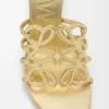 Petal Anagram Slide in Laminated Lambskin