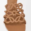 Petal Anagram Slide in Soft Calfskin