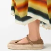 Rio Mary-Jane in Suede and Raffia
