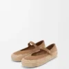 Rio Mary-Jane in Suede and Raffia