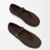Rio Mary-Jane in Suede and Raffia