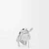 Scarabeo Brooch in Sterling Silver and Enamel