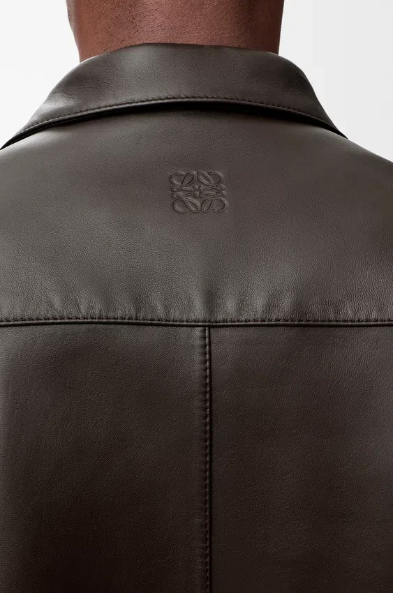Short Sleeve Shirt in Nappa Lambskin Short Sleeve Shirt in Nappa Lambskin