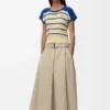 Skirt in Cotton and Silk