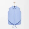 Sleeveless Shirt in Cotton