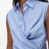 Sleeveless Shirt in Cotton