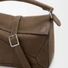 Small Featherlight Puzzle Bag in Grained Nubuck