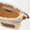 Square Pocket in Iraca Palm and Calfskin