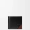 Switch Bifold Coin Wallet in Supple Grained Calfskin and Suede