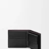 Switch Bifold Coin Wallet in Supple Grained Calfskin and Suede