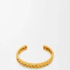 Thin Braided Cuff in Sterling Silver