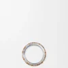 Thin Pavé Ring in Sterling Silver and Crystals