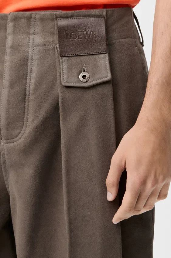 Trousers in Cotton Blend Trousers in Cotton Blend