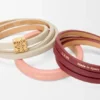Twist Double Bracelet in Calfskin