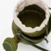 Watering Can Bag in Raffia and Calfskin