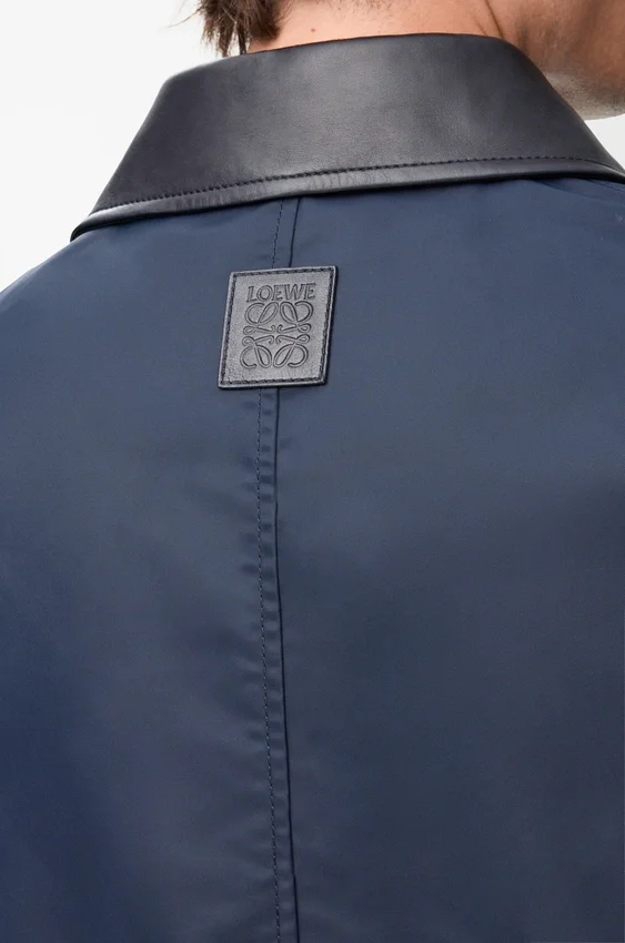 Workwear Jacket in Nappa Lambskin and Nylon Workwear Jacket in Nappa Lambskin and Nylon