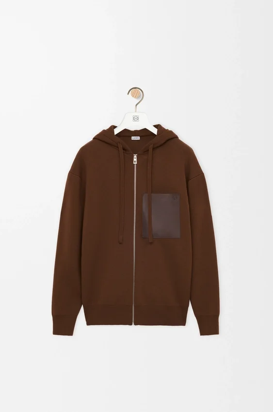 Zip-Up Hoodie in Wool Zip-Up Hoodie in Wool