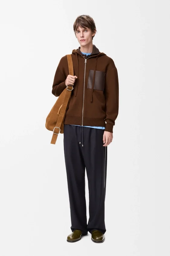 Zip-Up Hoodie in Wool Zip-Up Hoodie in Wool