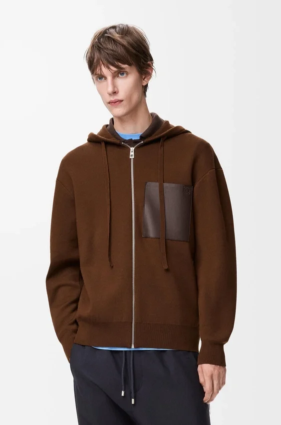 Zip-Up Hoodie in Wool Zip-Up Hoodie in Wool
