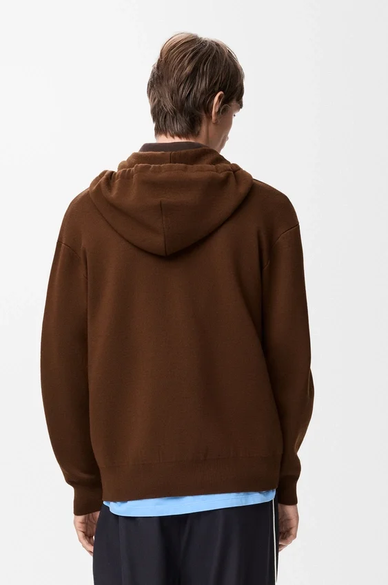 Zip-Up Hoodie in Wool Zip-Up Hoodie in Wool