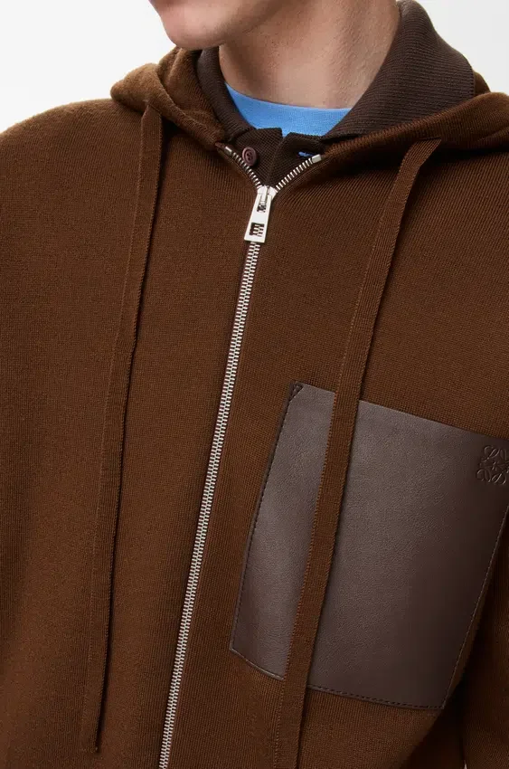 Zip-Up Hoodie in Wool Zip-Up Hoodie in Wool